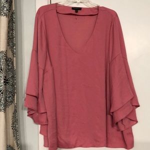 Lane Bryant pink 3/4 sleeve blouse